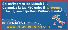 Comunicazione pec imprese individualil