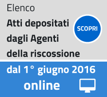 Servizio pubblicazione atti depositati dagli agenti di riscossione
