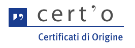 Logo certo' - certificati d'origine Logo certo' - certificati d'origine