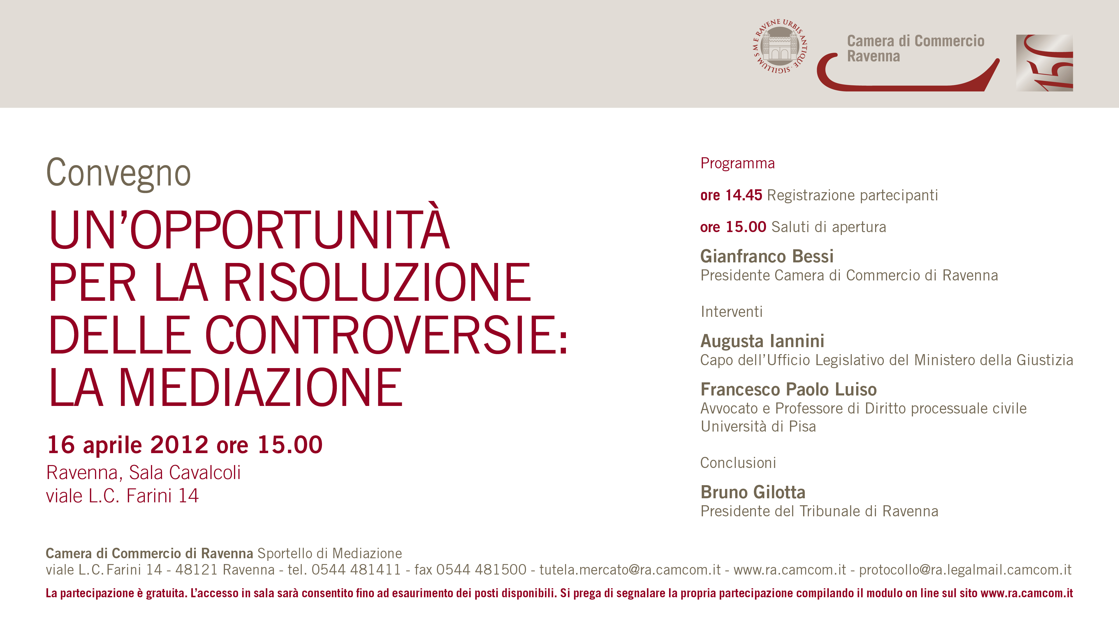 PROGRAMMA